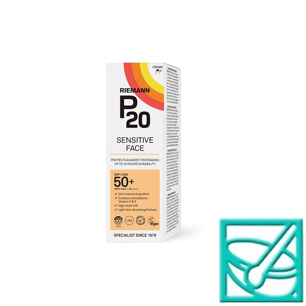 RIEMANN P20 krema za zaštitu lica od sunca Sensitive Face SPF50+ 50 g
